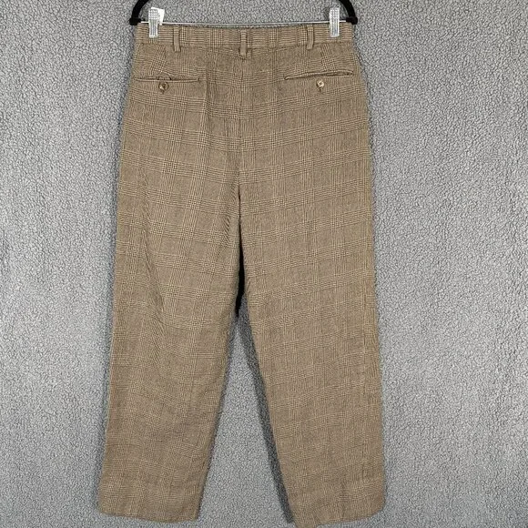 Polo Ralph Lauren Vintage Plaid Wool Made In Japan Trousers Pants Men's Sz 31*29 - Picture 3 of 10
